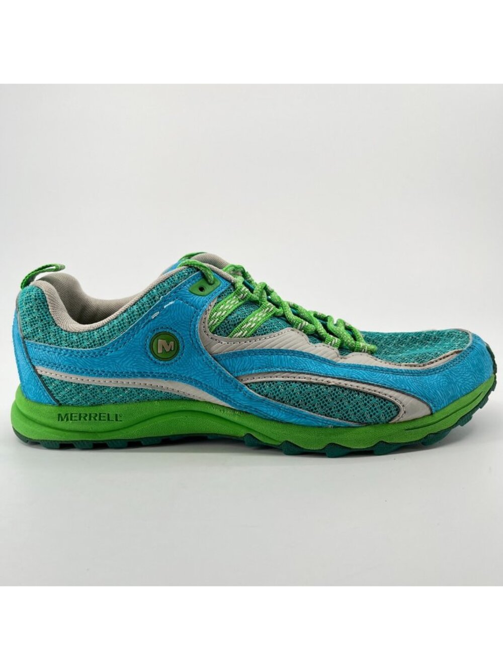 Merrell Medusa Womens Size 10 Blue Green Athletic Running Hiking Shoes Sneakers